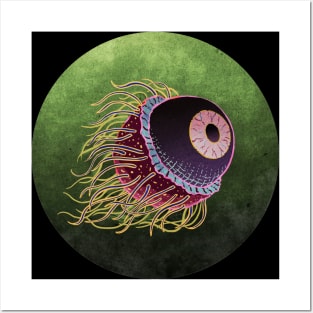 Jelly Eye (green) Posters and Art